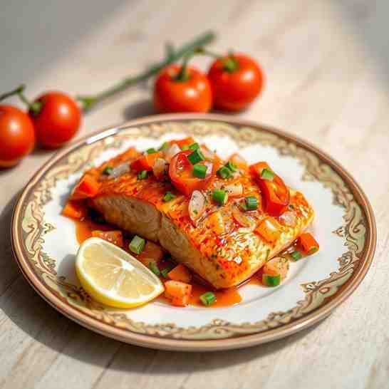 Hawaiian Lomi Lomi Salmon - Easy Salmon with Tomatoes Recipe